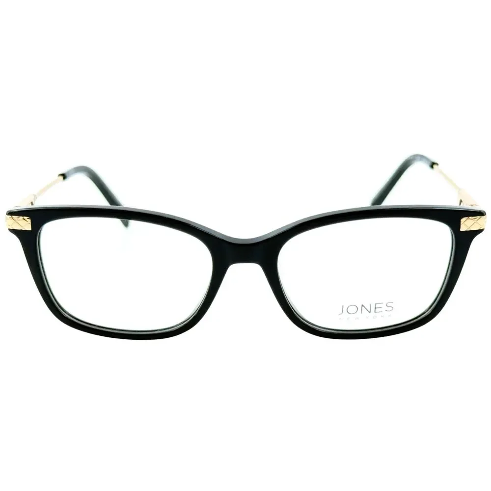 Jones New York VJON792 Womens Plastic Eyeglass Frame Black 51-17 Spring Hinges